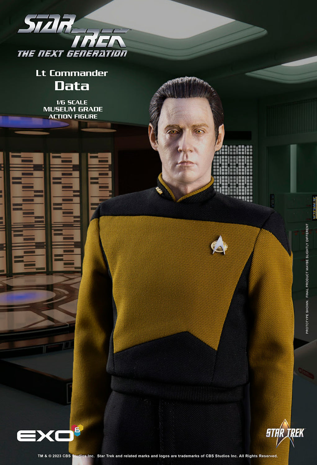 Star Trek: The Next Generation: Lt. Commander Data: Standard Version: Reissue - EXO-6 Action Figures