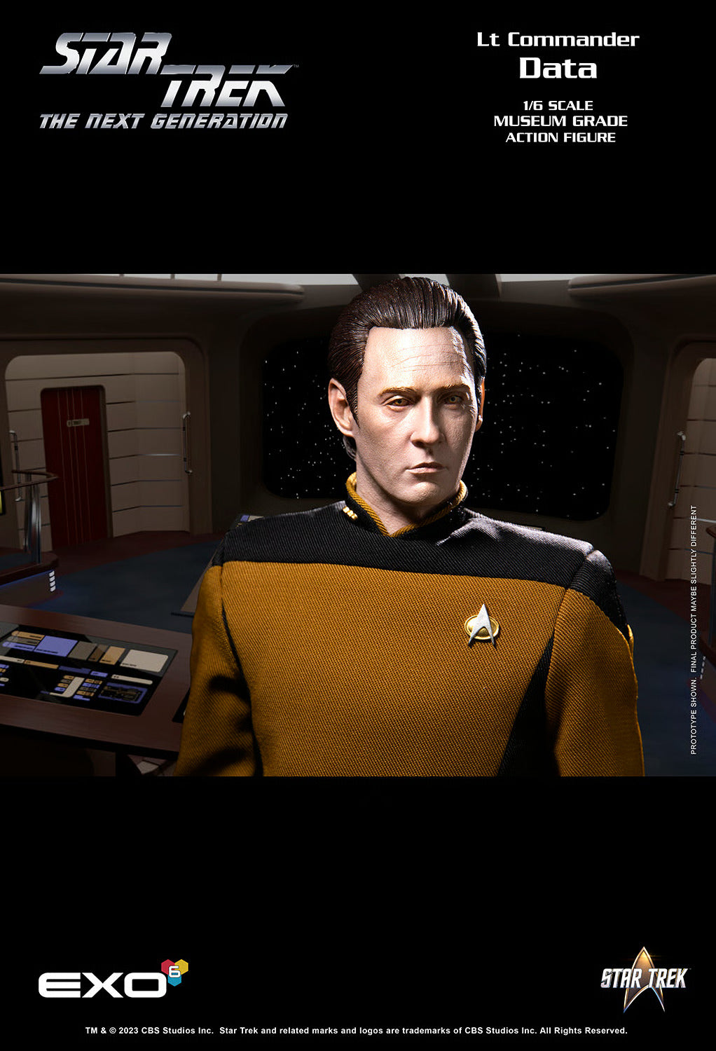 Star Trek: The Next Generation: Lt. Commander Data: Standard Version: Reissue - EXO-6 Action Figures