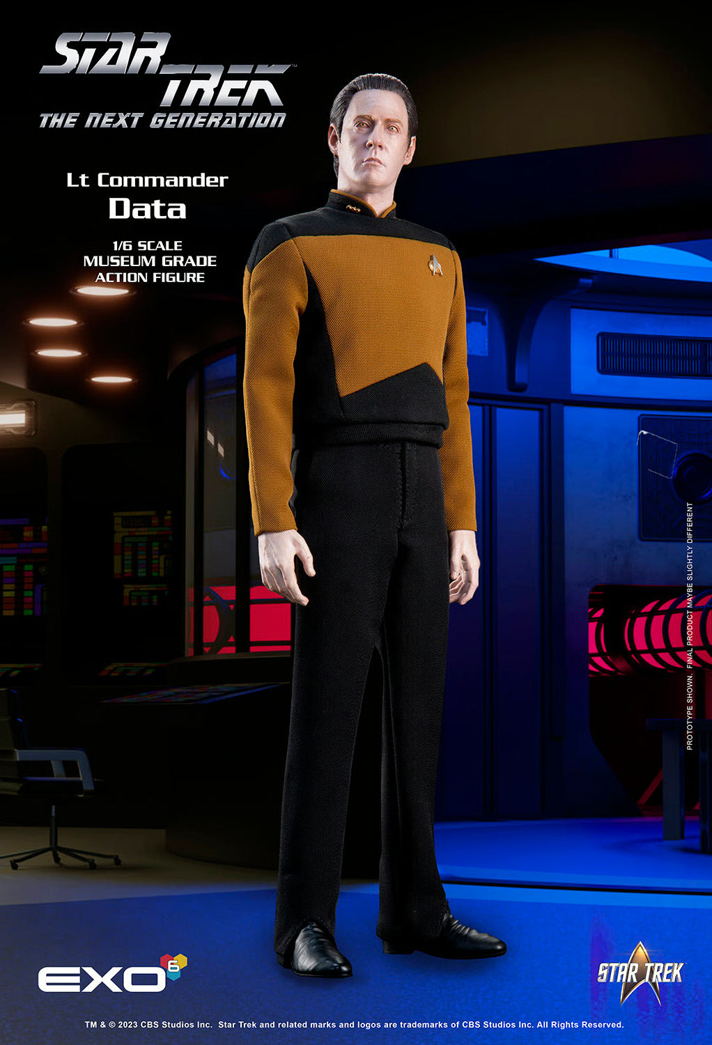 Star Trek: The Next Generation: Lt. Commander Data: Standard Version: Reissue - EXO-6 Action Figures