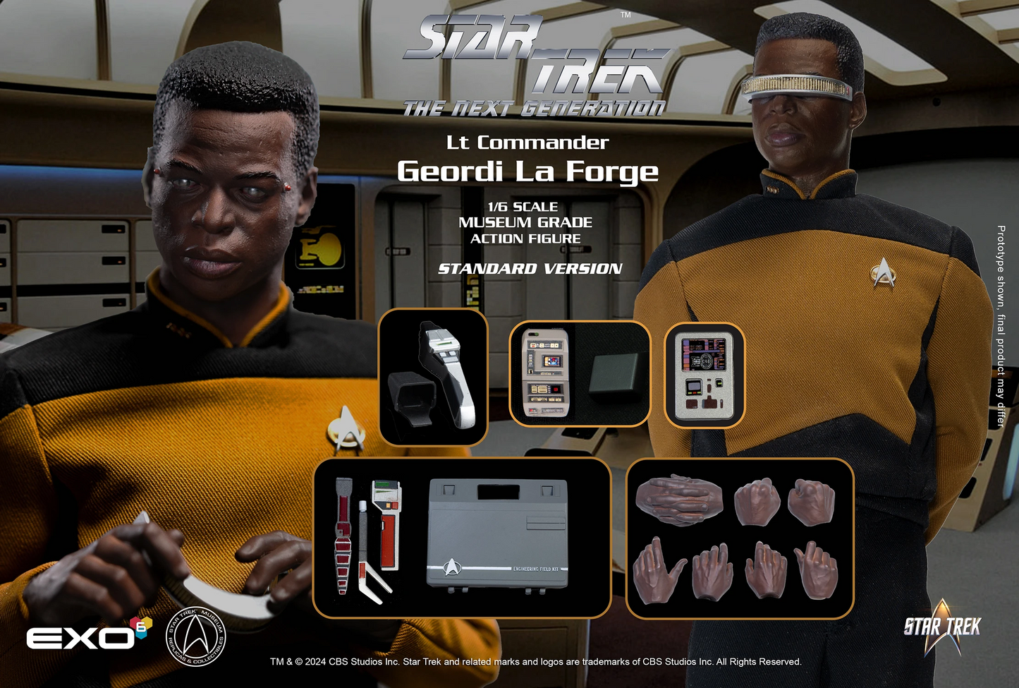 Star Trek: The Next Generation: Lt. Commander Geordi La Forge: Standard Version: Reissue EXO-6