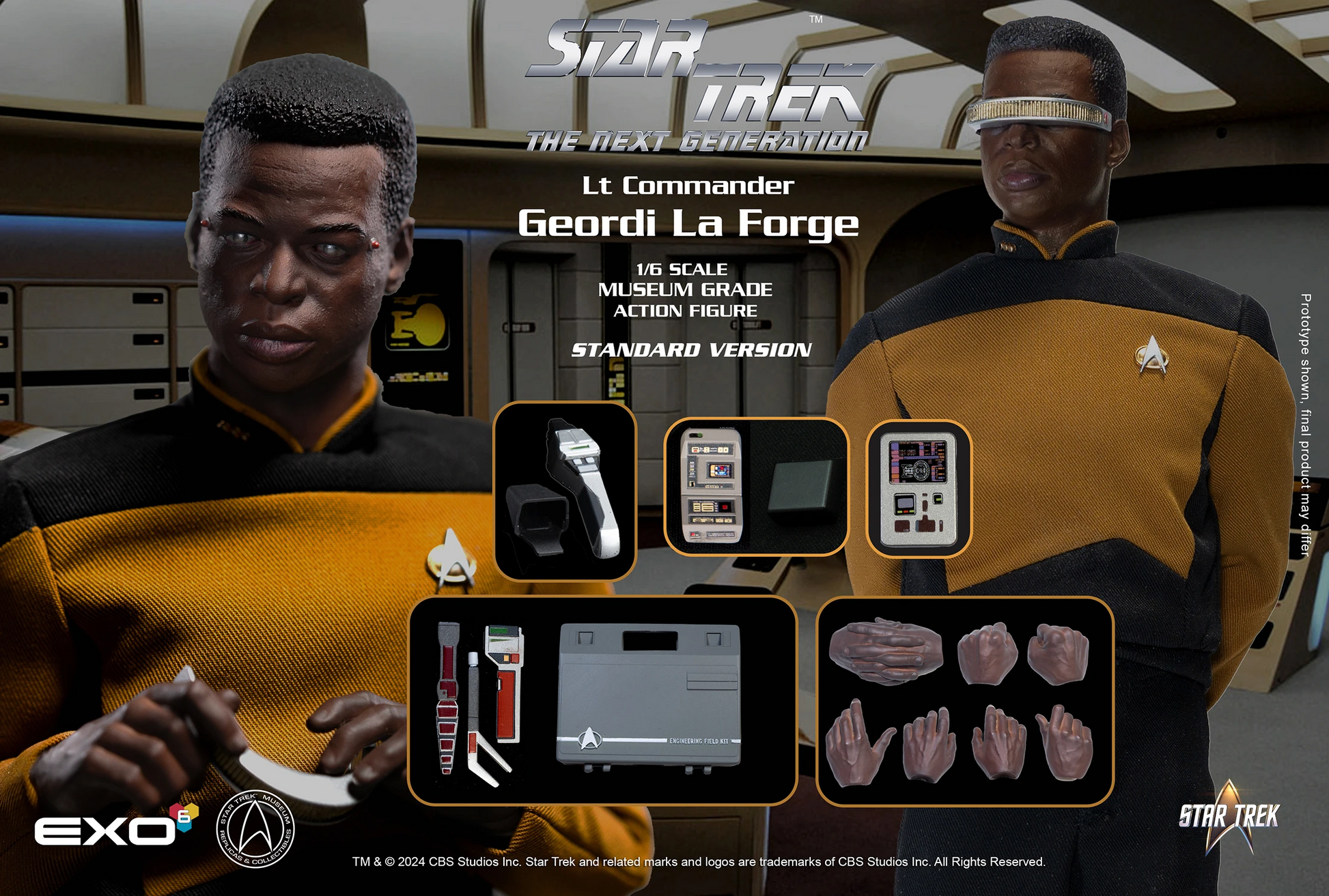 Star Trek: The Next Generation: Lt. Commander Geordi La Forge: Standard Version: Reissue EXO-6
