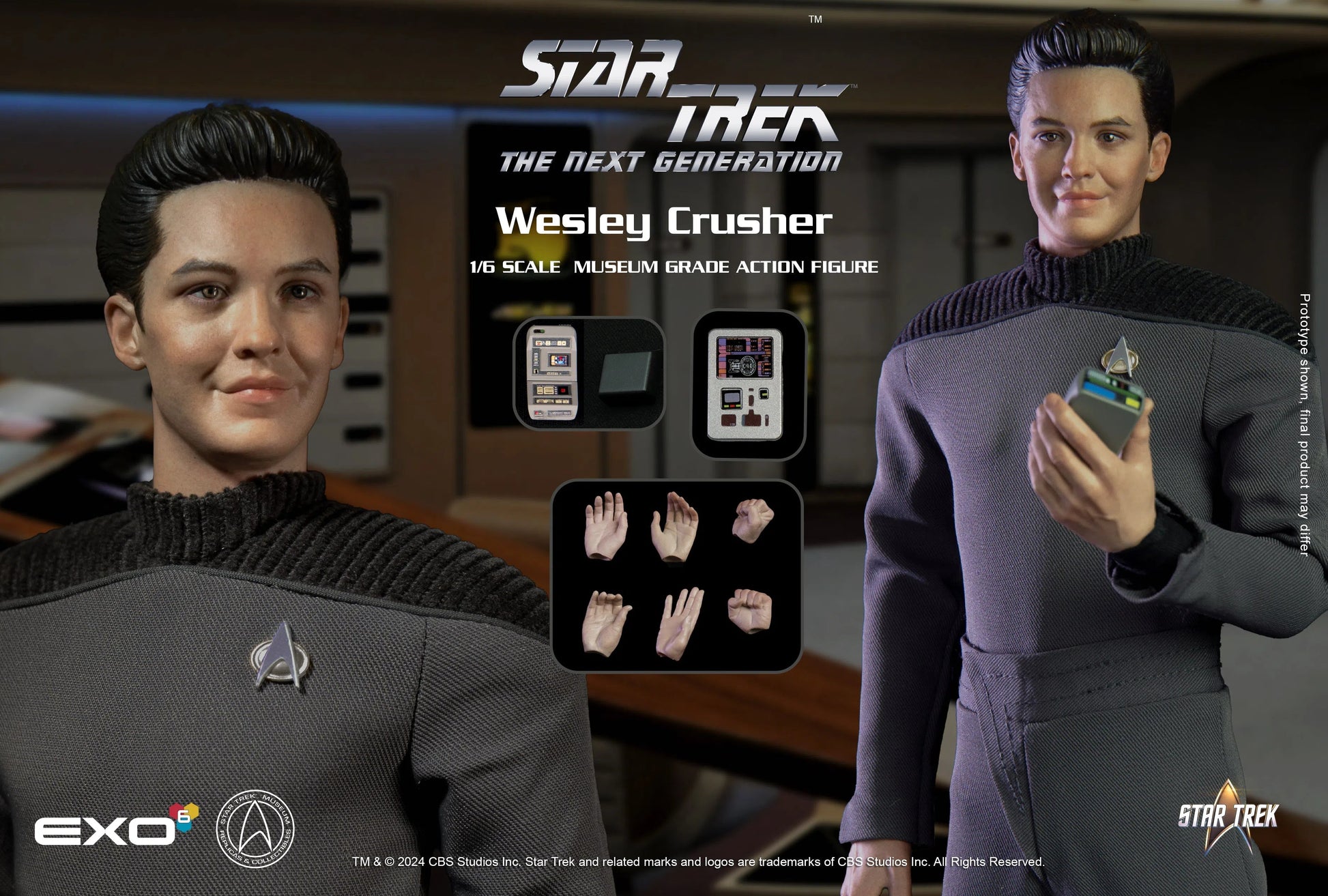 Star Trek: The Next Generation: Wesley Crushery: Sixth Scale EXO-6