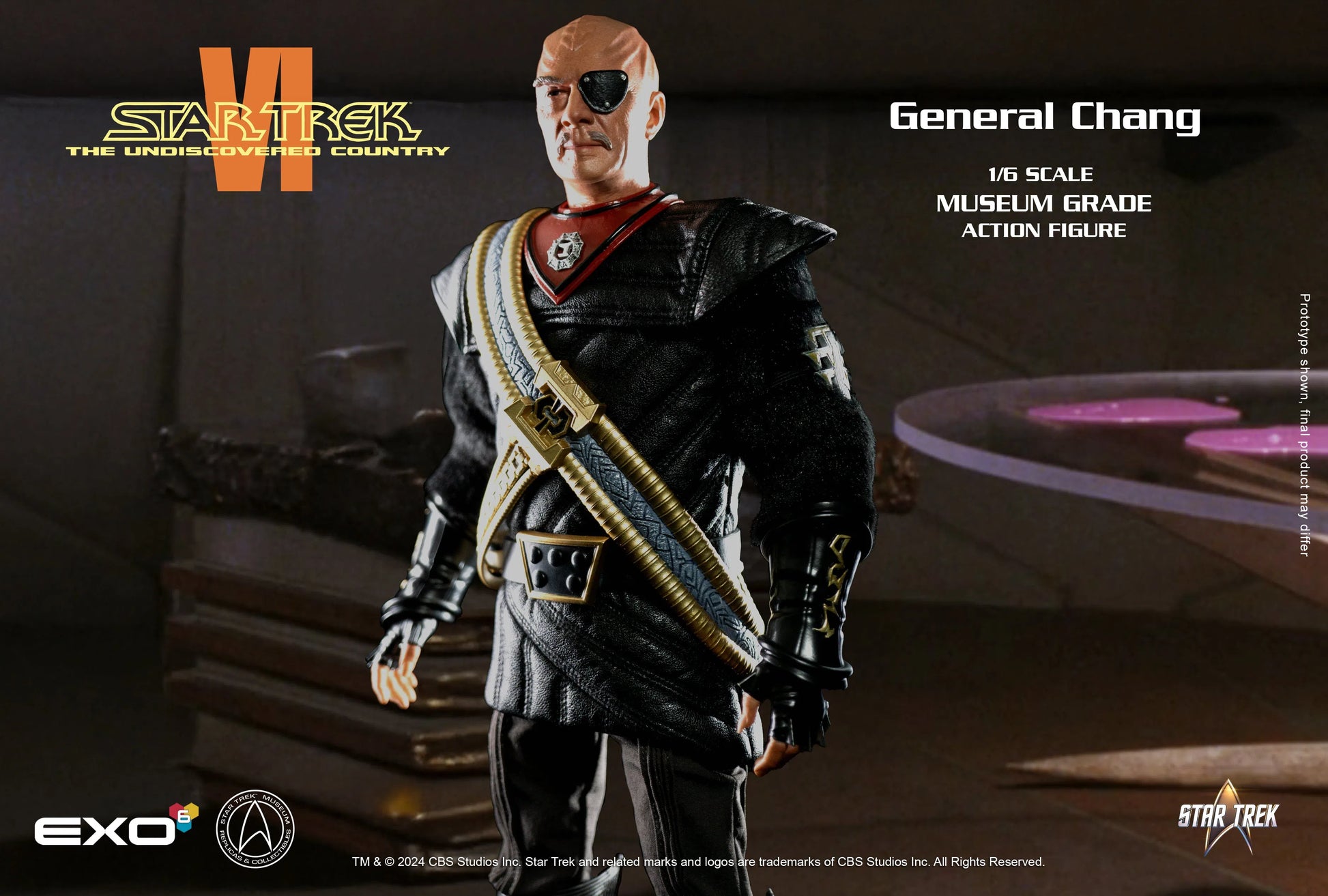 Star Trek: The Undiscovered Country: General Chang: Sixth Scale by EXO-6 – Action Figure, [scale], UK stockist Planet Action Figures