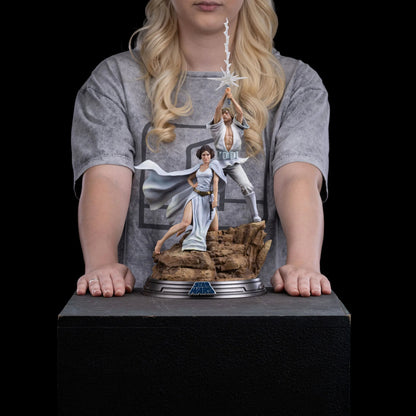 Star Wars: A New Hope: Luke and Leia: Deluxe 1/10 Art Scale: Limited Edition Statue - Iron Studios Statue