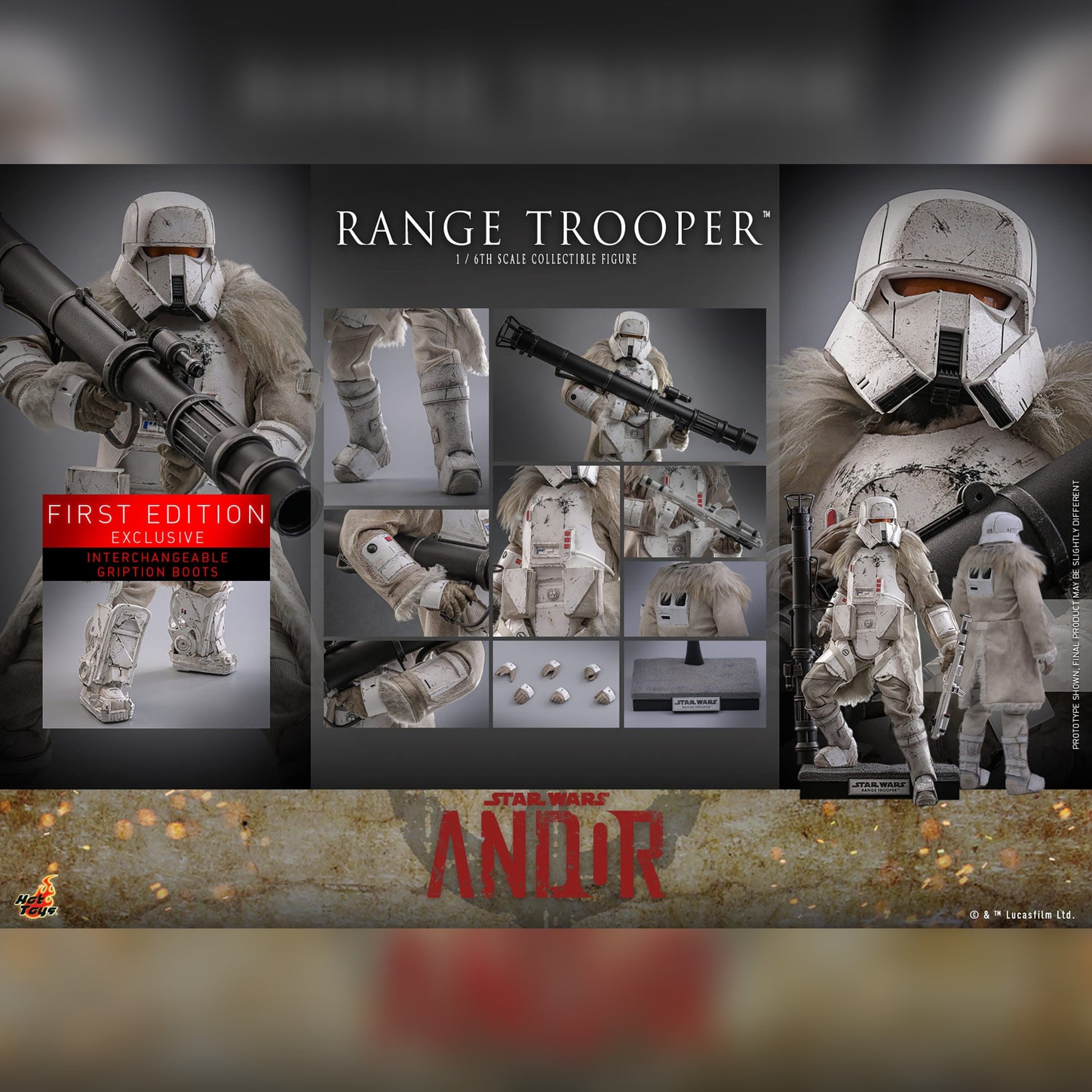 Star Wars: Andor: Range Trooper: First Edition Exclusive: 1/6th Action Figure: Hot Toys Hot Toys