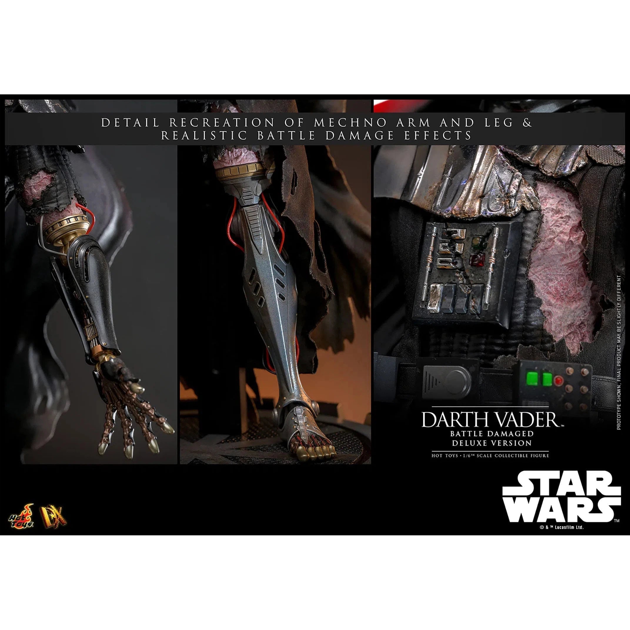 Star Wars: Darth Vader: Battle Damaged: Deluxe: DX45B: Hot Toys Hot Toys