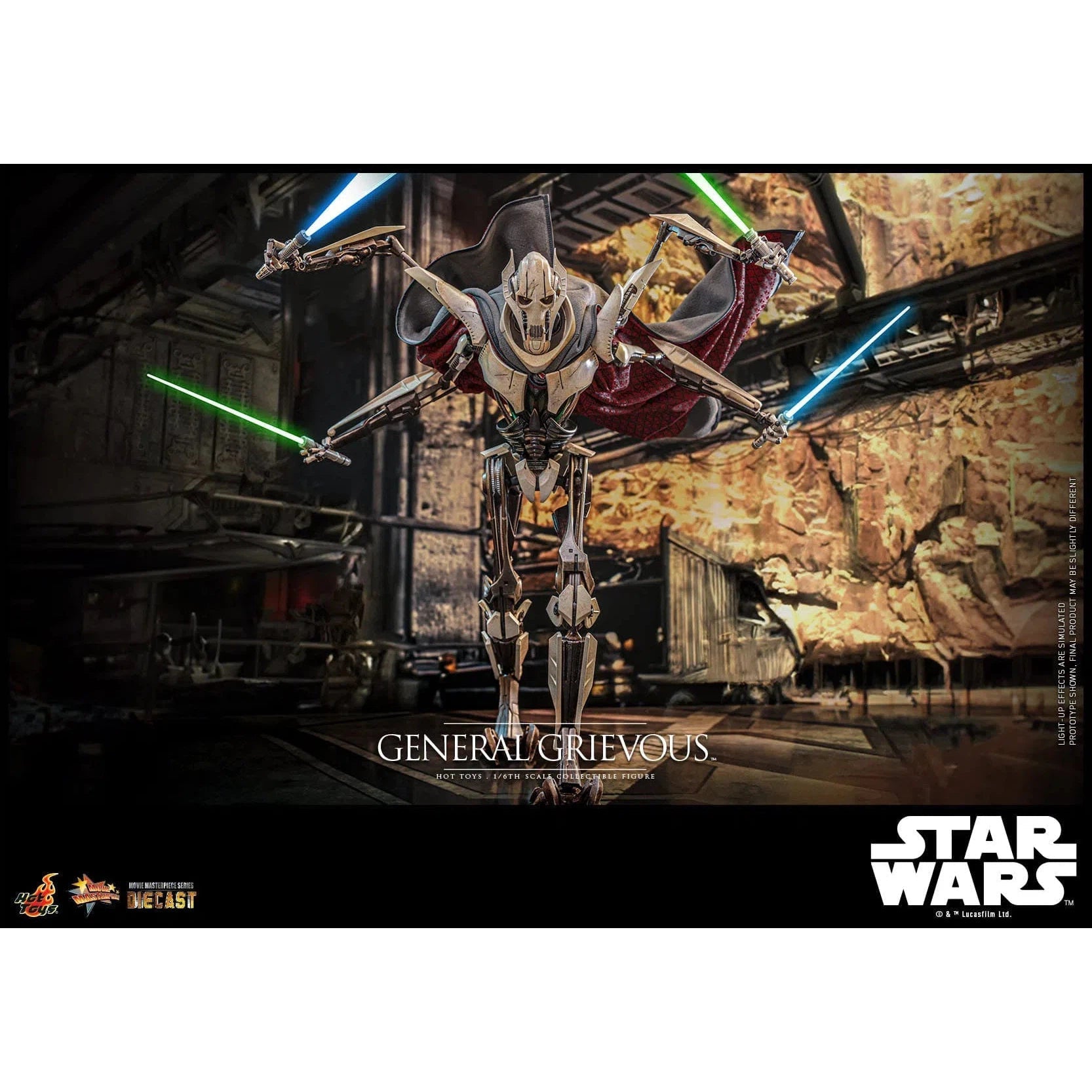 Star Wars: Episode III: Revenge Of The Sith: General Grievous: Diecast: Hot Toys Hot Toys