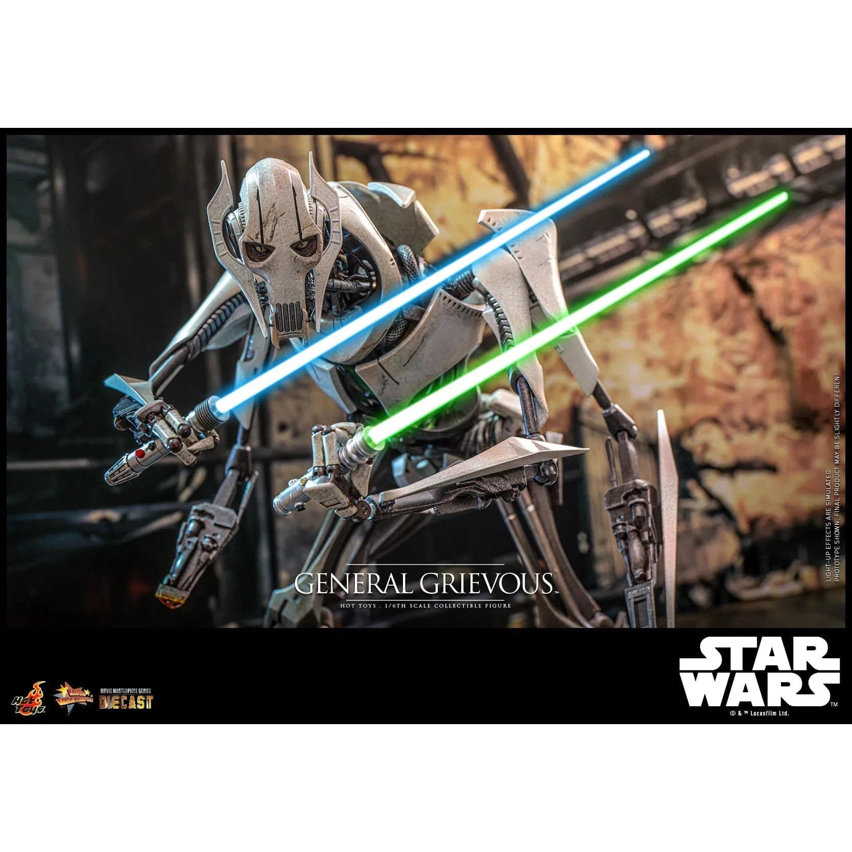 Star Wars: Episode III: Revenge Of The Sith: General Grievous: Diecast: Hot Toys Hot Toys