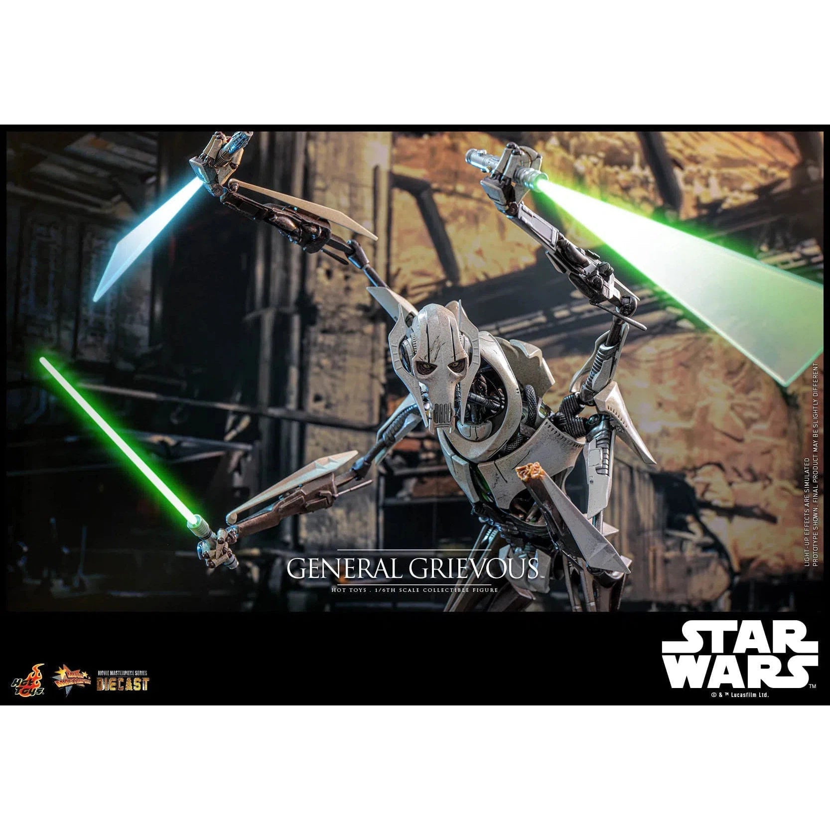Star Wars: Episode III: Revenge Of The Sith: General Grievous: Diecast: Hot Toys Hot Toys
