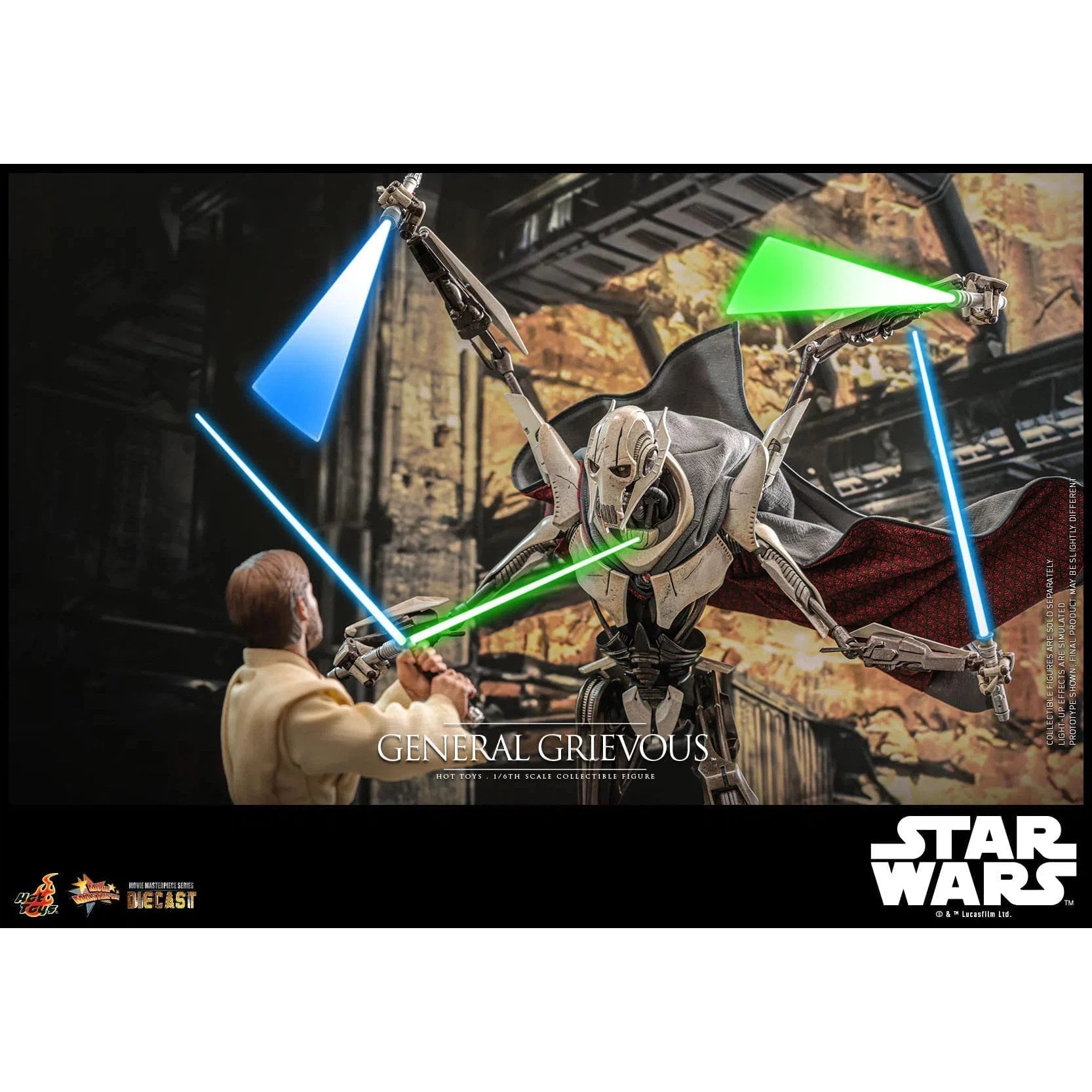 Star Wars: Episode III: Revenge Of The Sith: General Grievous: Diecast: Hot Toys Hot Toys