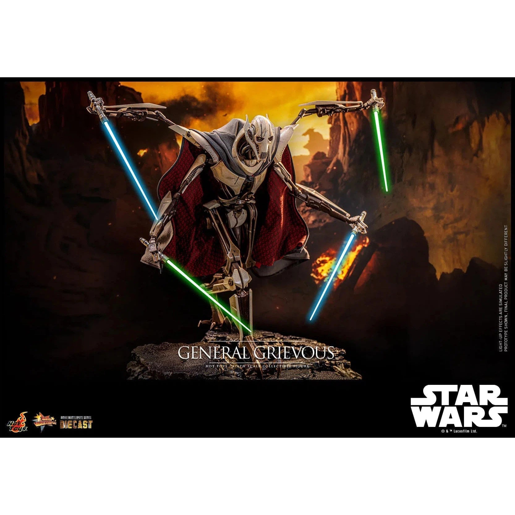 Star Wars: Episode III: Revenge Of The Sith: General Grievous: Diecast: Hot Toys Hot Toys