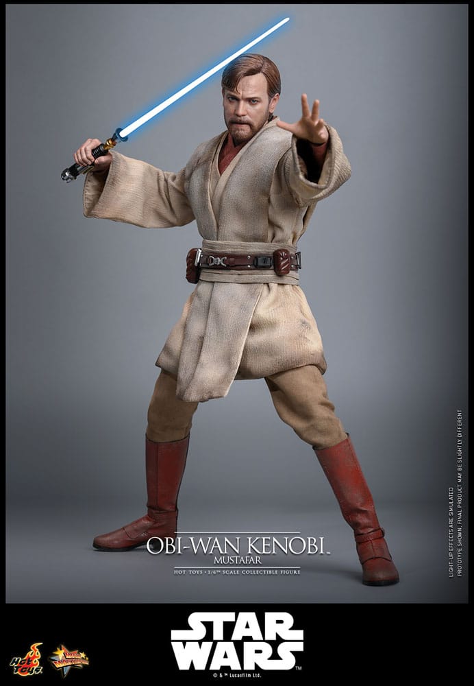 Star Wars: Episode III - Revenge of the Sith Movie Masterpiece Action Figure 1/6 Obi-Wan Kenobi (Mustafar) 31 cm - Hot Toys Action Figure