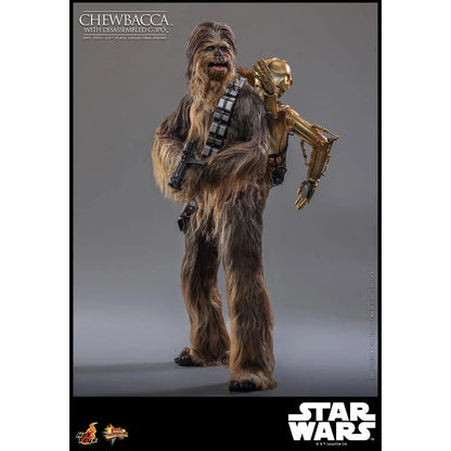 Star Wars: Episode V: The Empire Strikes Back: Chewbacca With Disassembled C-3PO - Hot Toys Action Figure