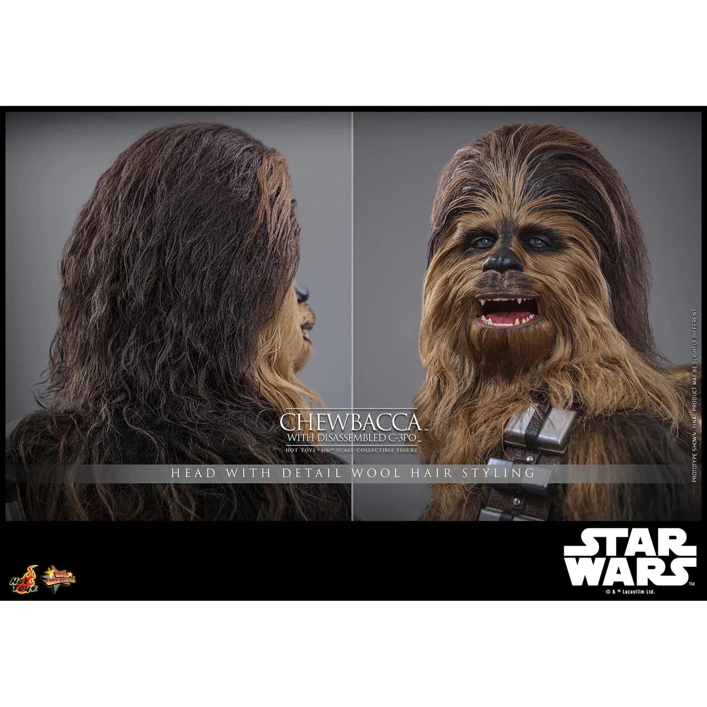 Star Wars: Episode V: The Empire Strikes Back: Chewbacca With Disassembled C-3PO Hot Toys