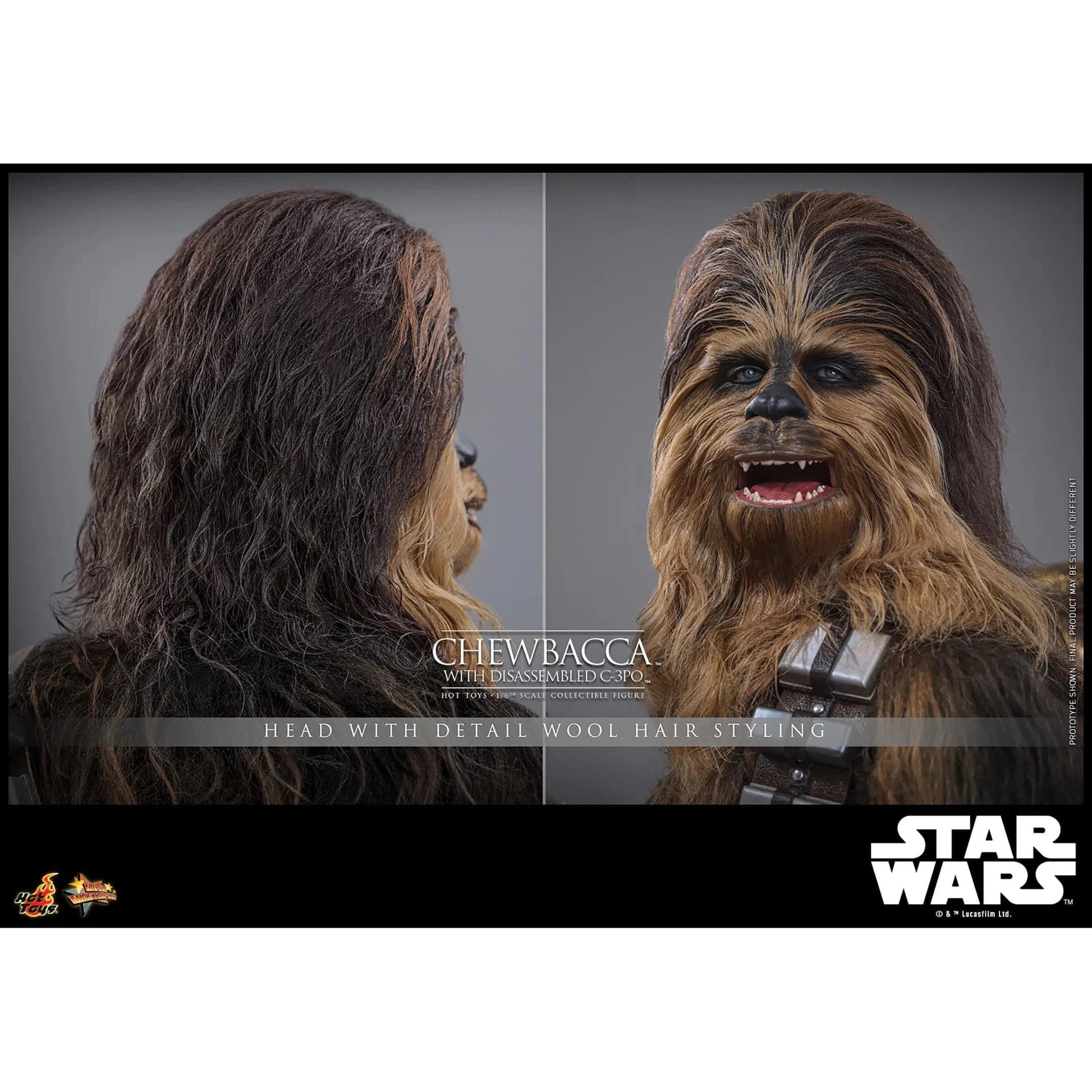 Star Wars: Episode V: The Empire Strikes Back: Chewbacca With Disassembled C-3PO Hot Toys