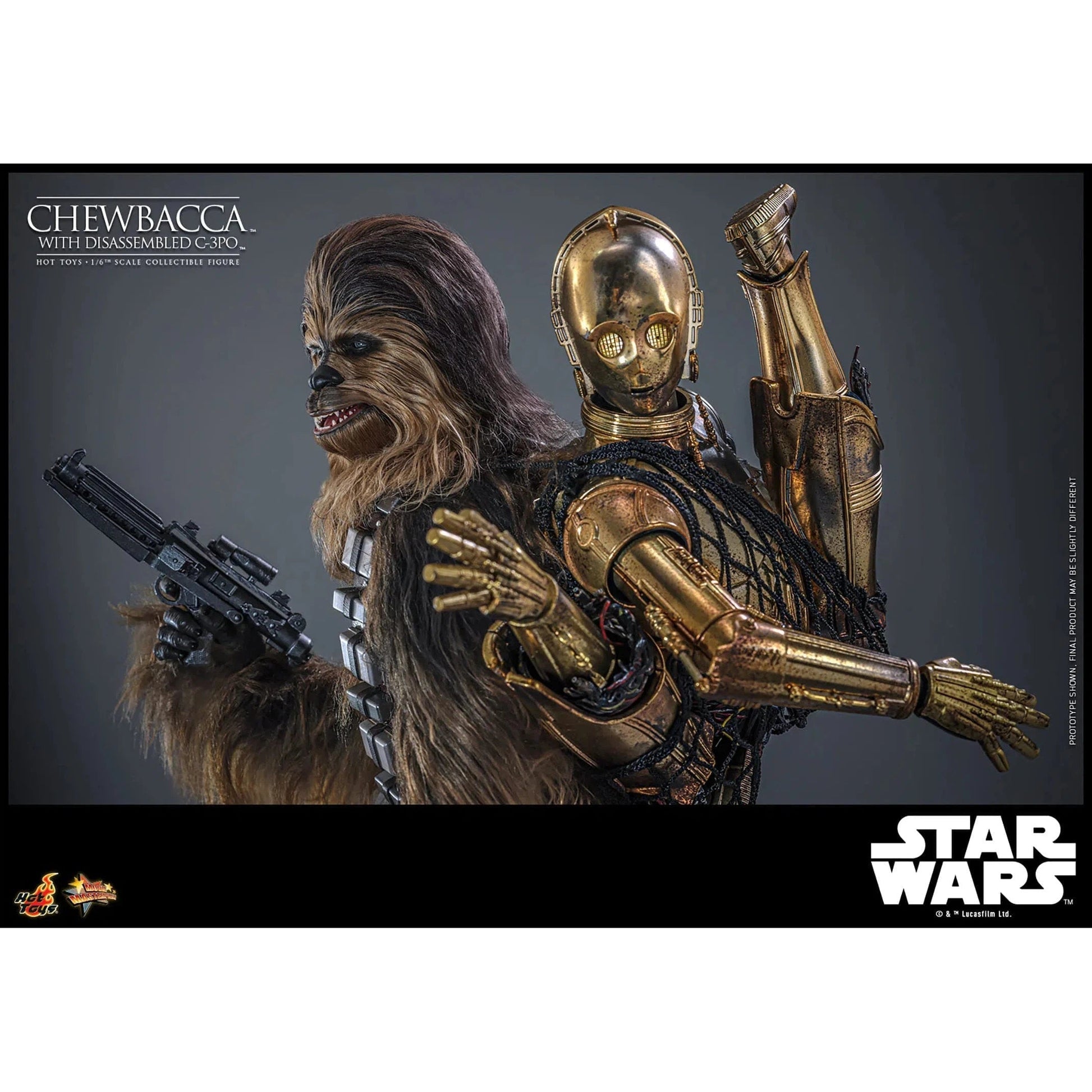 Star Wars: Episode V: The Empire Strikes Back: Chewbacca With Disassembled C-3PO Hot Toys