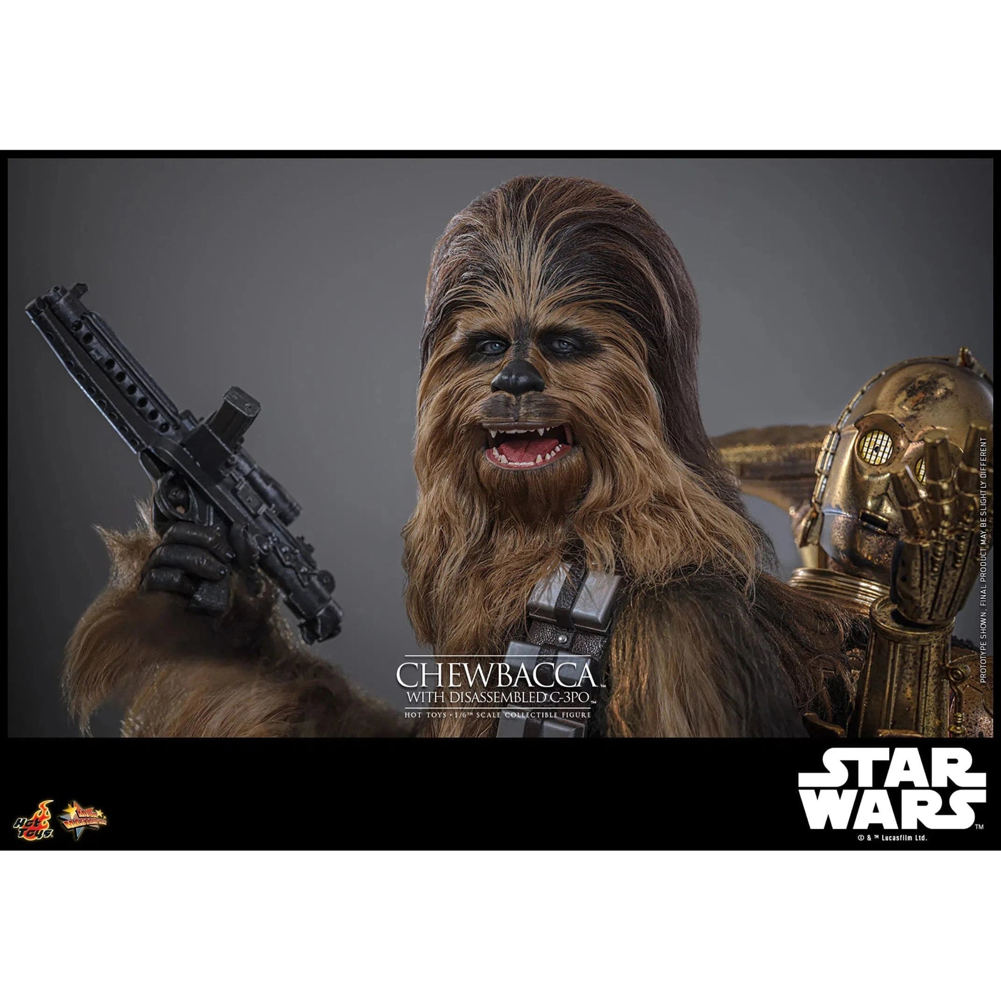 Star Wars: Episode V: The Empire Strikes Back: Chewbacca With Disassembled C-3PO Hot Toys