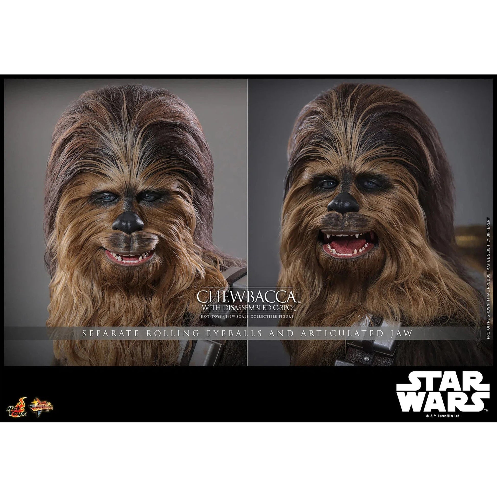 Star Wars: Episode V: The Empire Strikes Back: Chewbacca With Disassembled C-3PO Hot Toys