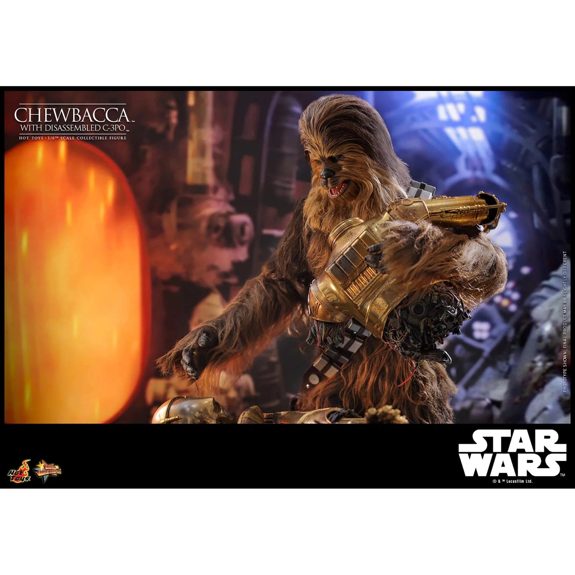 Star Wars: Episode V: The Empire Strikes Back: Chewbacca With Disassembled C-3PO Hot Toys