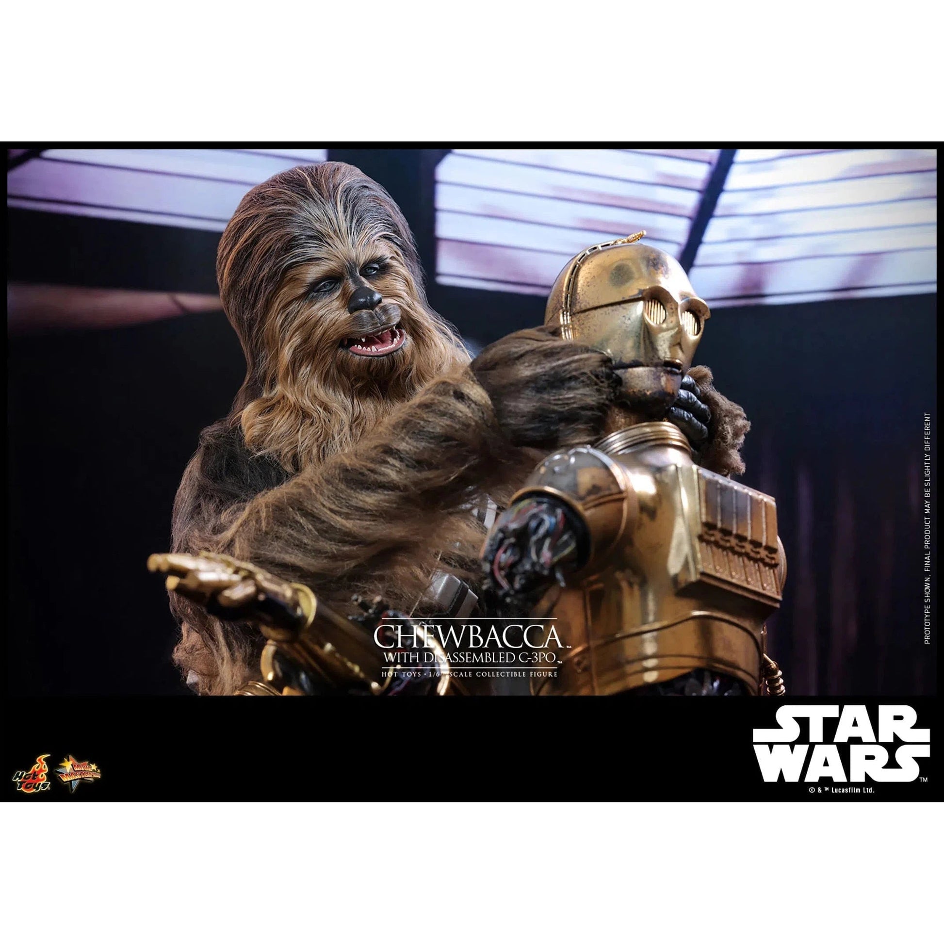 Star Wars: Episode V: The Empire Strikes Back: Chewbacca With Disassembled C-3PO Hot Toys