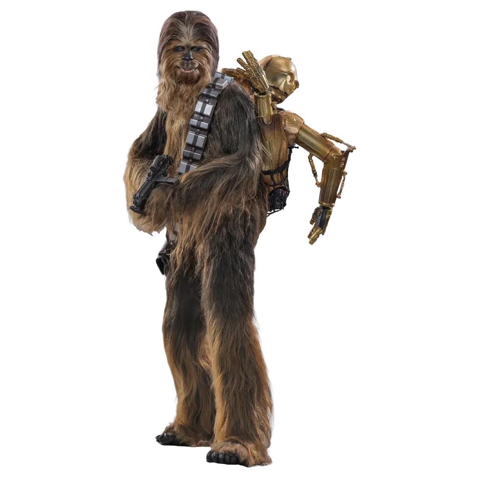 Star Wars: Episode V: The Empire Strikes Back: Chewbacca With Disassembled C-3PO Hot Toys