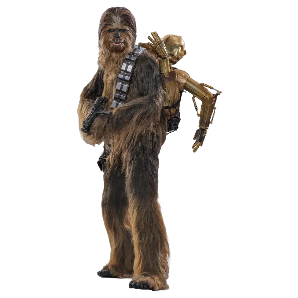 Star Wars: Episode V: The Empire Strikes Back: Chewbacca With Disassembled C-3PO - Hot Toys Action Figures