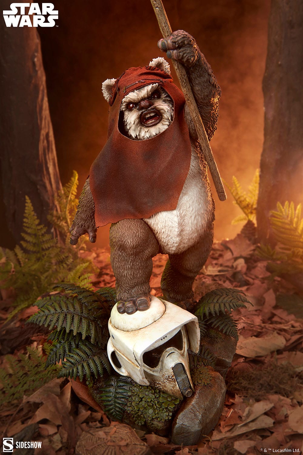 Star Wars Episode VI: Return Of The Jedi: Wicket: Premium Format Statue - Sideshow Collectibles Statue