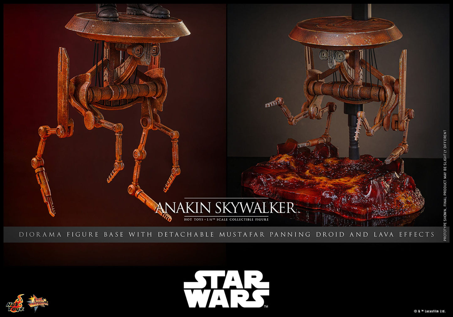 Star Wars: Revenge Of The Sith: Anakin Skywalker: 1/6th - Hot Toys Action Figures