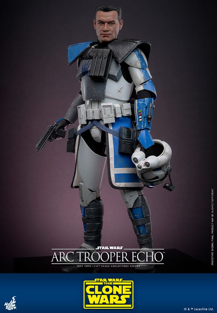 Star Wars: The Clone Wars: Arc Trooper Echo: 1/6 - Hot Toys Action Figures