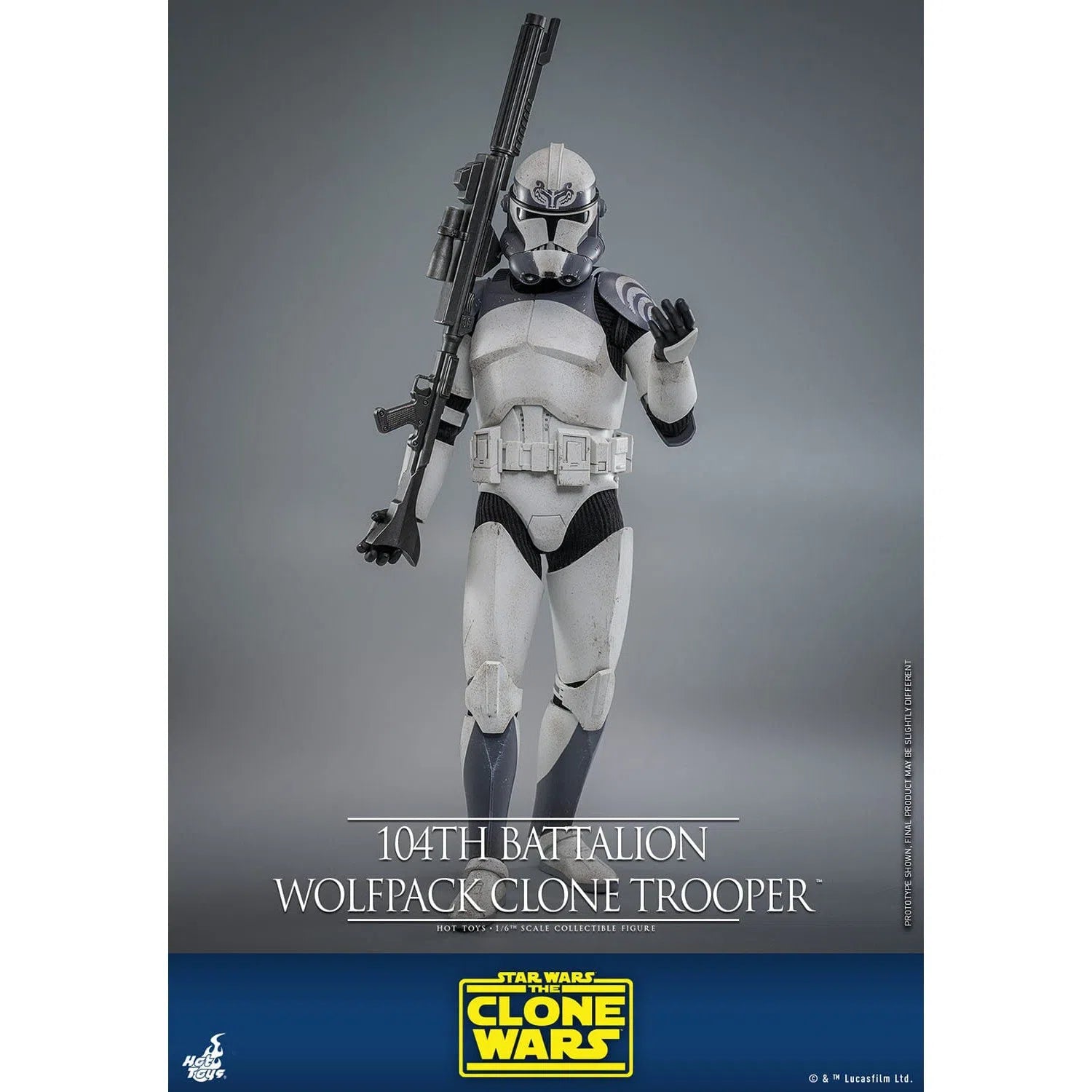 Star Wars: The Clone Wars: Battalion Wolfpack Clone Trooper: 1/6th - Hot Toys Action Figures