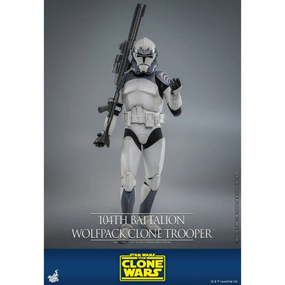 Star Wars: The Clone Wars: Battalion Wolfpack Clone Trooper: 1/6th - Hot Toys Action Figures