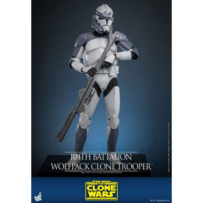 Star Wars: The Clone Wars: Battalion Wolfpack Clone Trooper: 1/6th - Hot Toys Action Figures