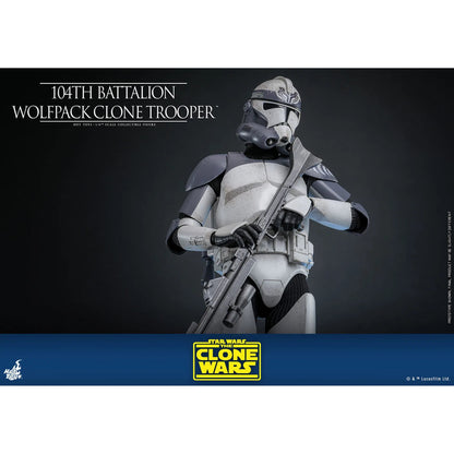 Star Wars: The Clone Wars: Battalion Wolfpack Clone Trooper: 1/6th Scale Action Figure - Hot Toys Action Figure