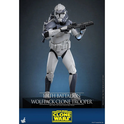 Star Wars: The Clone Wars: Battalion Wolfpack Clone Trooper: 1/6th Scale Action Figure - Hot Toys Action Figure