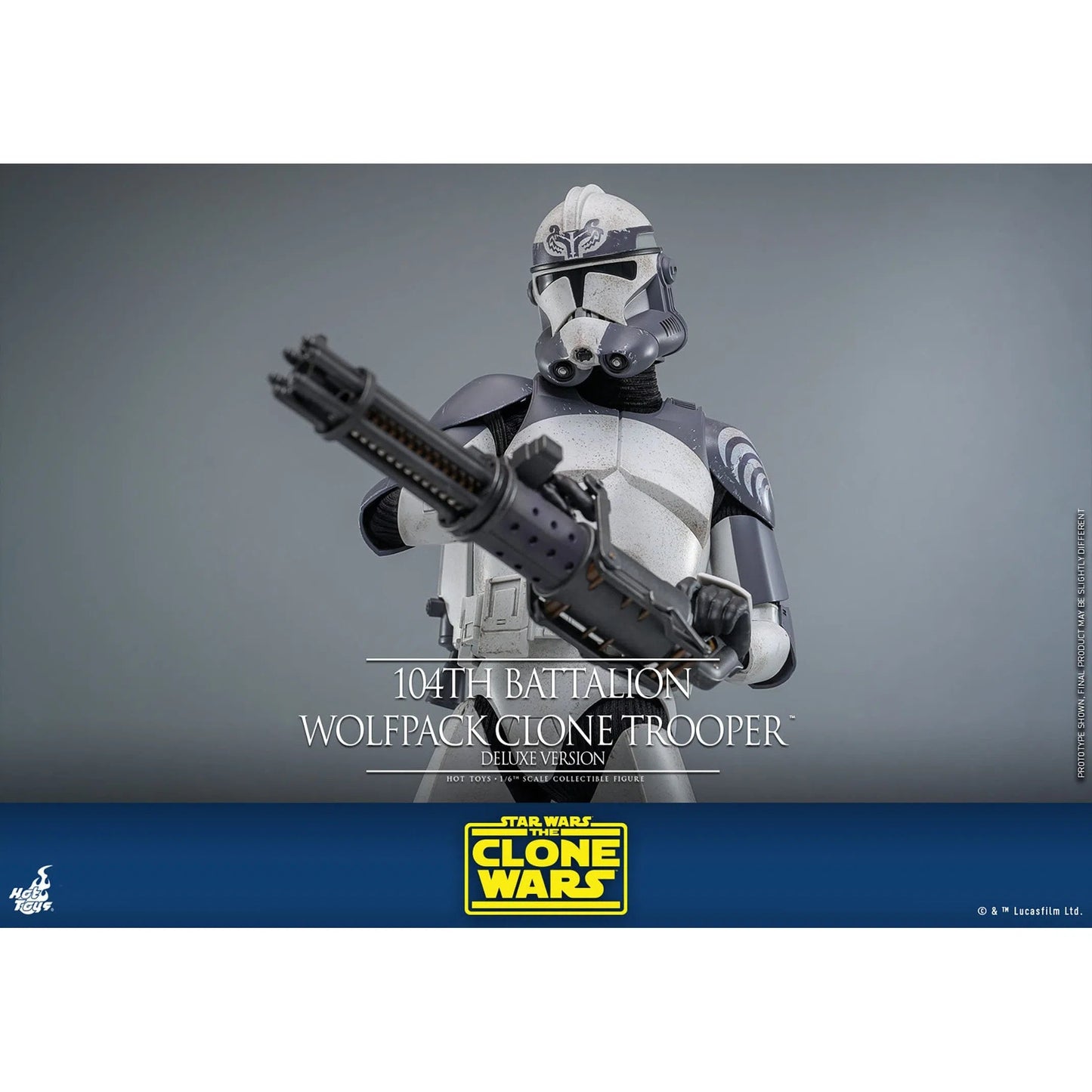 Star Wars: The Clone Wars: Battalion Wolfpack Clone Trooper: Deluxe Version: 1/6th - Hot Toys Action Figures