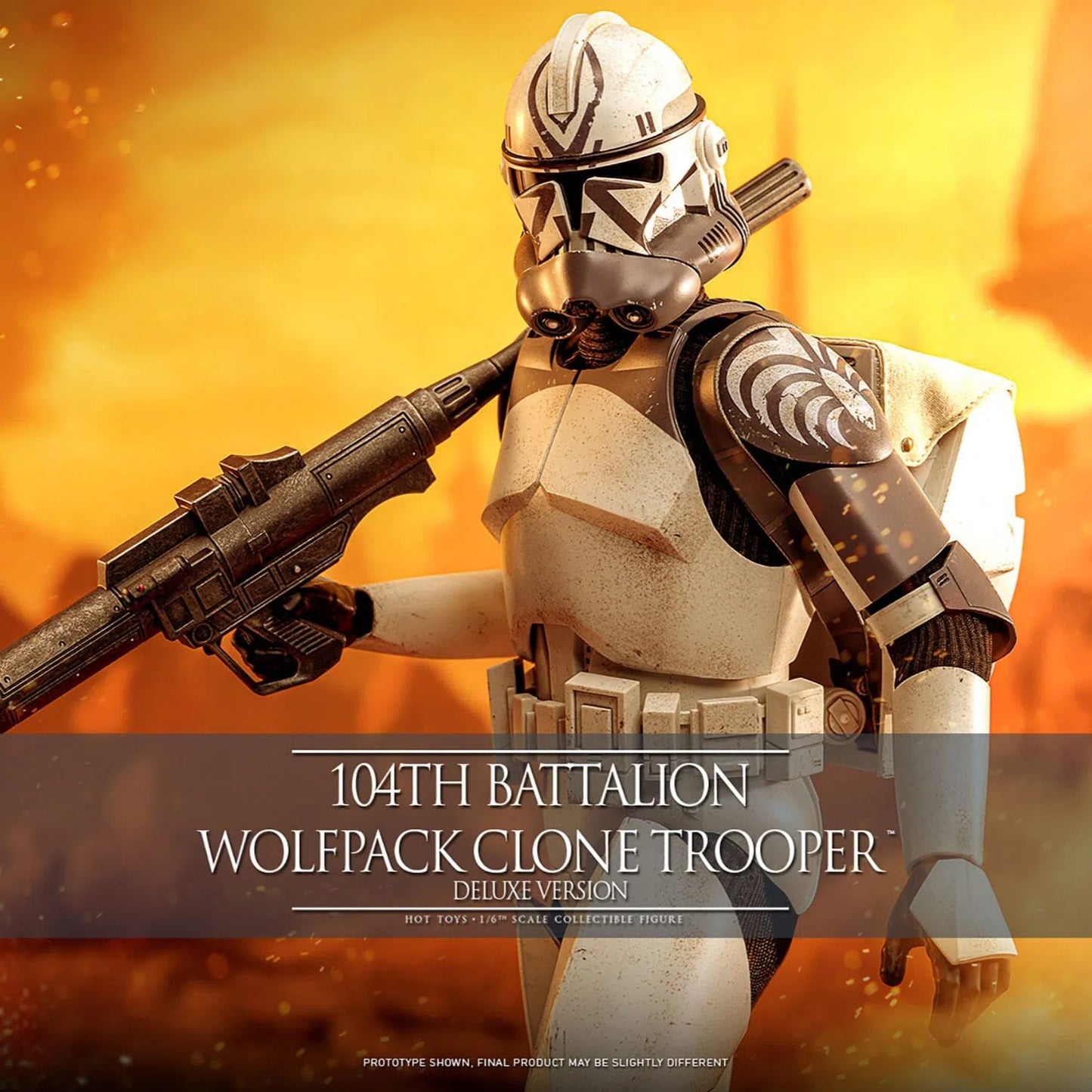Star Wars: The Clone Wars: Battalion Wolfpack Clone Trooper: Deluxe Version: 1/6th - Hot Toys Action Figures
