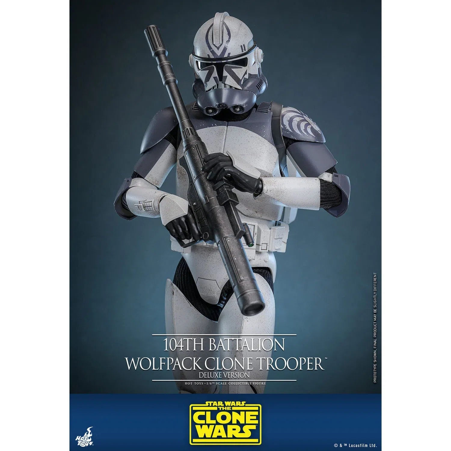 Star Wars: The Clone Wars: Battalion Wolfpack Clone Trooper: Deluxe Version: 1/6th - Hot Toys Action Figures