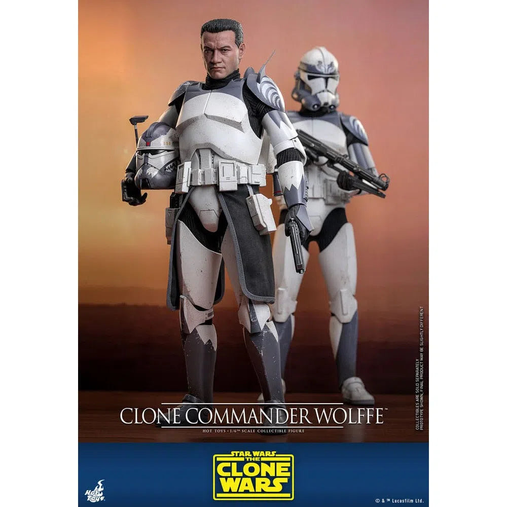 Star Wars: The Clone Wars: Clone Commander Wolffe: 1/6th - Hot Toys Action Figures
