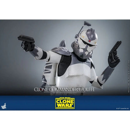 Star Wars: The Clone Wars: Clone Commander Wolffe: 1/6th Scale Action Figure - Hot Toys Action Figure