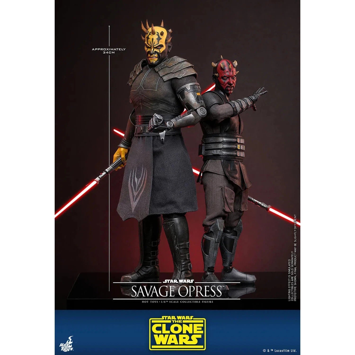 Star Wars: The Clone Wars: Savage Opress: TMS136: Hot Toys by Hot Toys – Action Figure, [scale], UK stockist Planet Action Figures