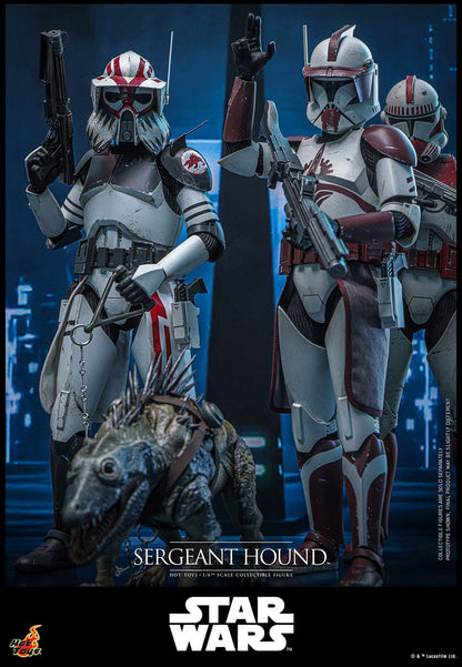 Star Wars: The Clone Wars: Sergeant Hound: 1/6th - Hot Toys Action Figures