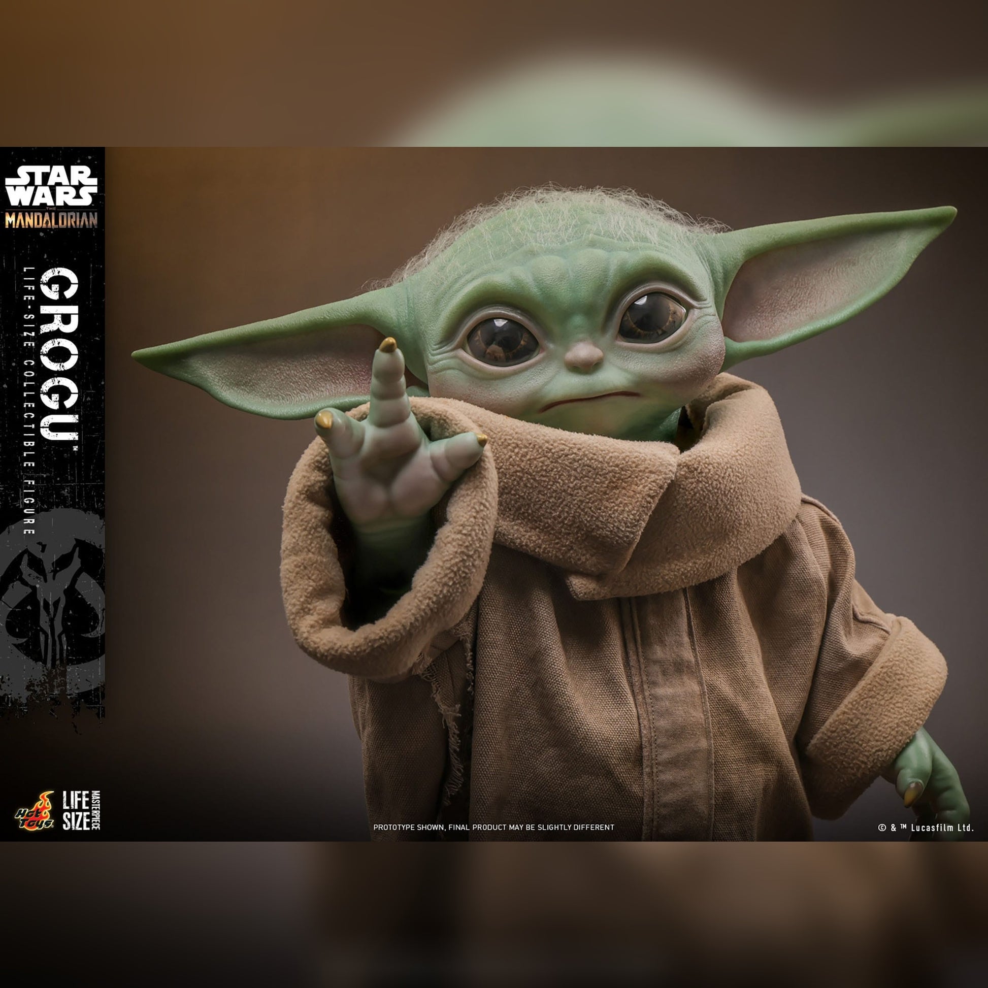 Star Wars: The Mandalorian: Grogu (Life Size): Action Figure: Hot Toys Hot Toys