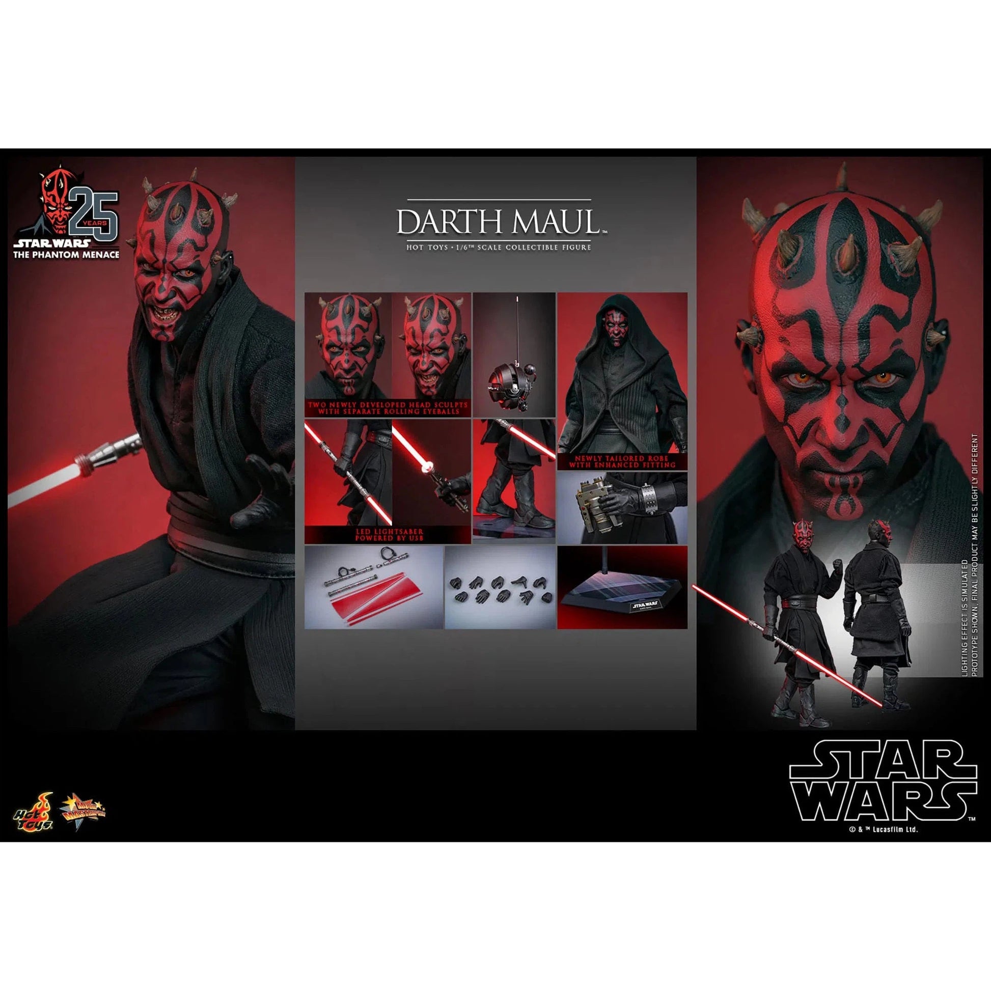 Star Wars: The Phantom Menace: Darth Maul: Sixth Scale Figure Hot Toys