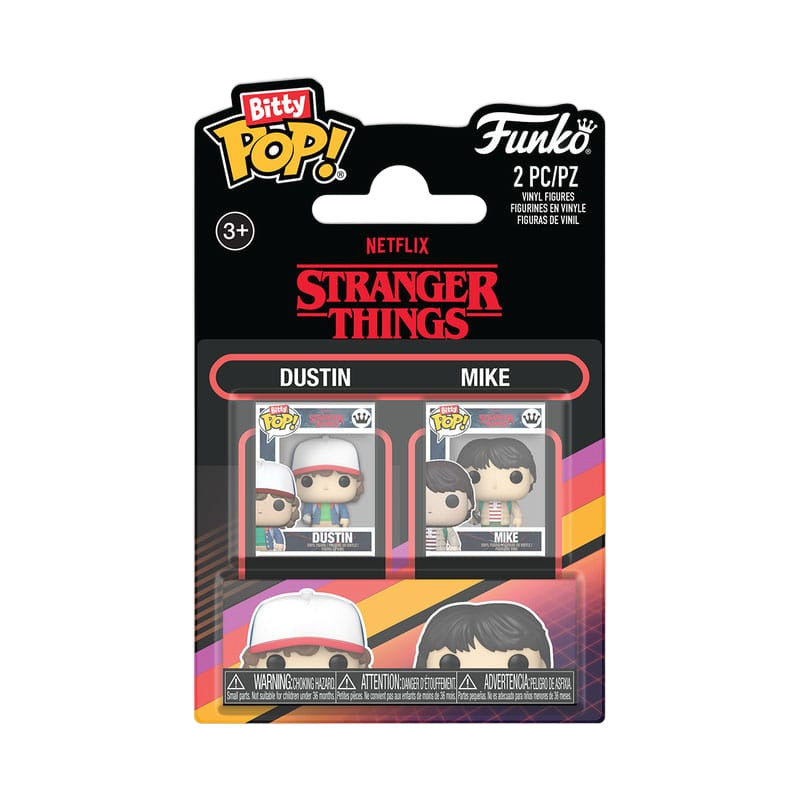 Stranger Things Bitty POP! Vinyl Figure 2-Pack Dustin & Mike 2,5 cm - Funko POP! Figures