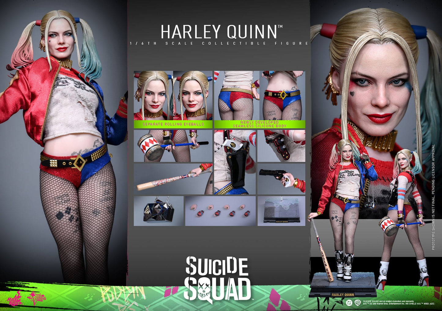 Suicide Squad (2016): Harley Quinn: 1/6th Scale Action Figure - Hot Toys Action Figure