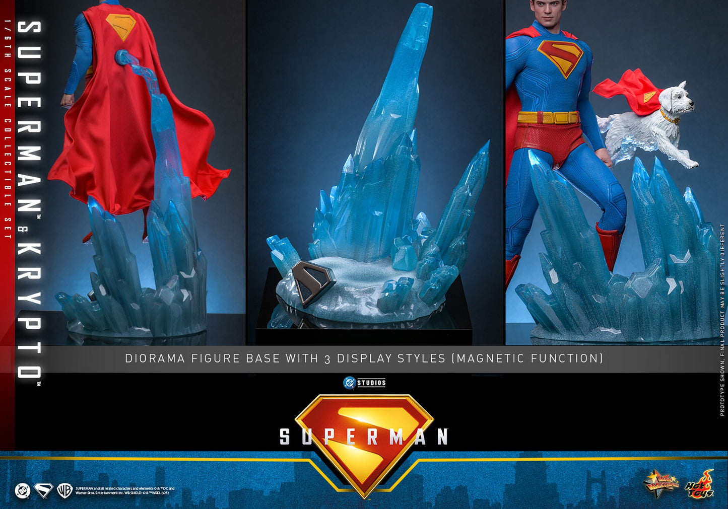 Superman (2025): Superman & Krypto: 1/6th - Hot Toys Action Figures