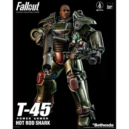 T-45: Hot Rod Shark Power Armor: Fallout: 1/6 Scale Figure - ThreeZero Action Figure