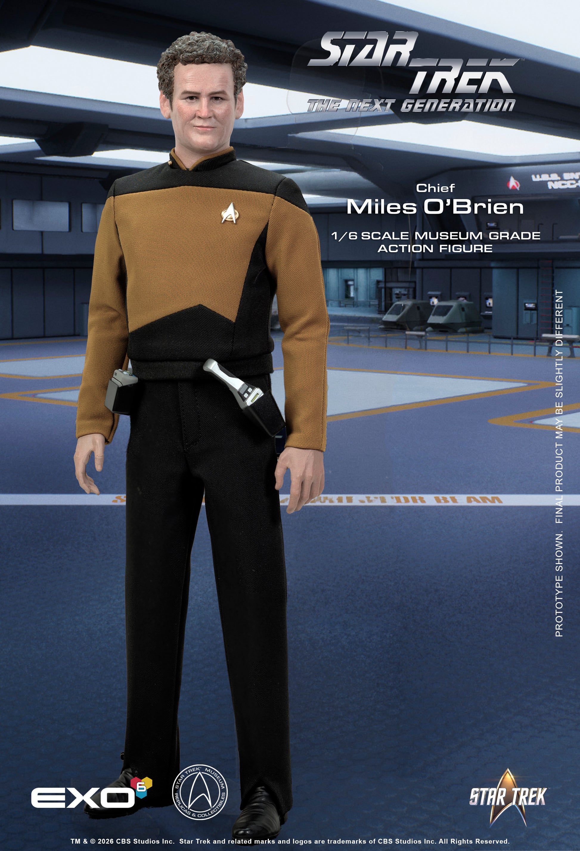 Star Trek: The Next Generation Chief Miles O'Brien (Essential Ver.) 1/6 Scale Action Figure - EXO-6 Action Figures