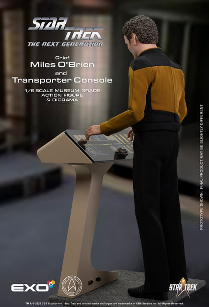 Star Trek: The Next Generation Chief Miles O'Brien & Transporter Console 1/6 Scale Action Figure and Diorama Set - EXO-6 Action Figures