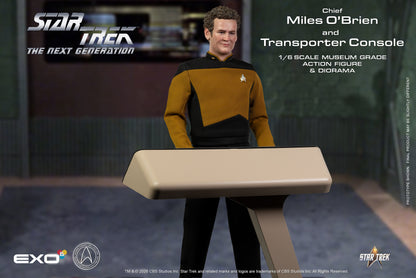 Star Trek: The Next Generation Chief Miles O'Brien & Transporter Console 1/6 Scale Action Figure and Diorama Set - EXO-6 Action Figures